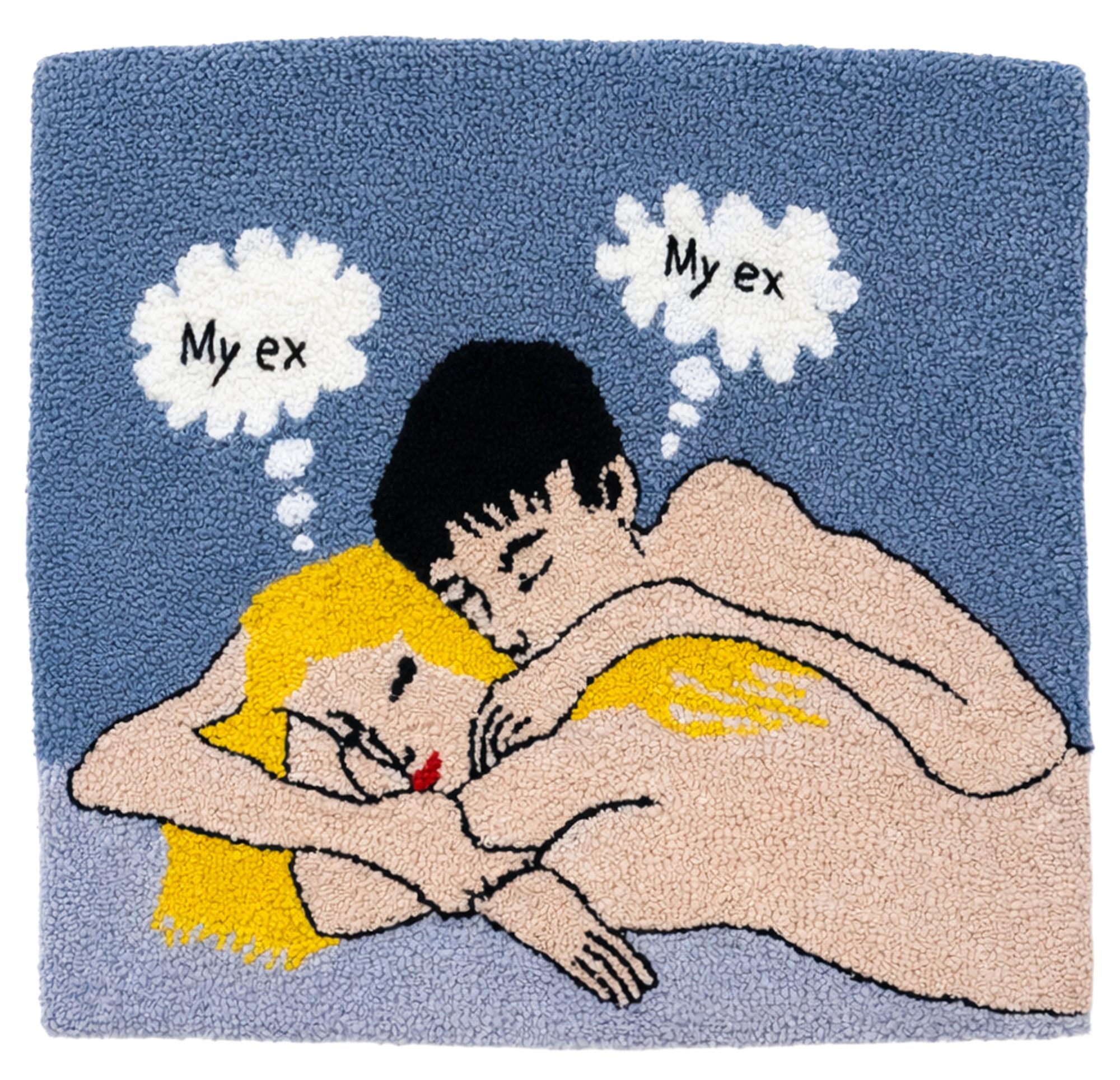 &Eacute;va Ostrowska, Dating Fatigue series, Dating in Your 30s tufted wool tapestry