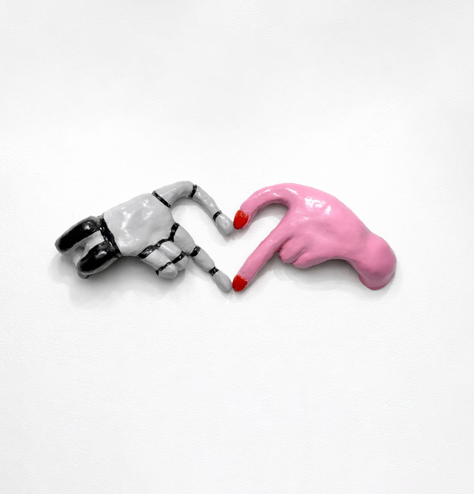 &Eacute;va Ostrowska, Here to Steal Your Partner, contemporary art about post-human relationships and robotic rivalry, 2025