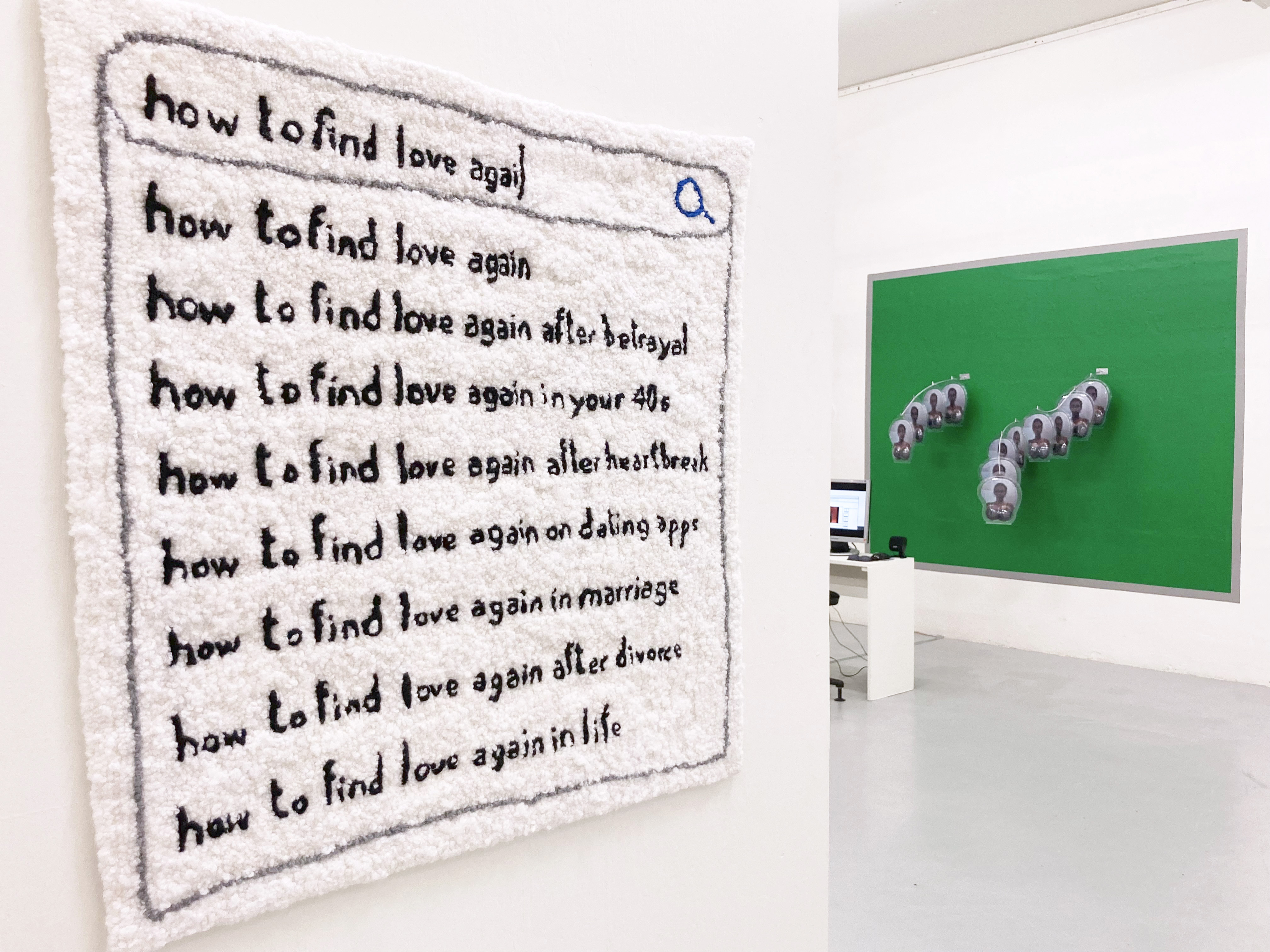 &Eacute;va Ostrowska, Sensual Politics, contemporary textile art installation view at GIBCA Biennal, Gothenburg, Sweden, 2023