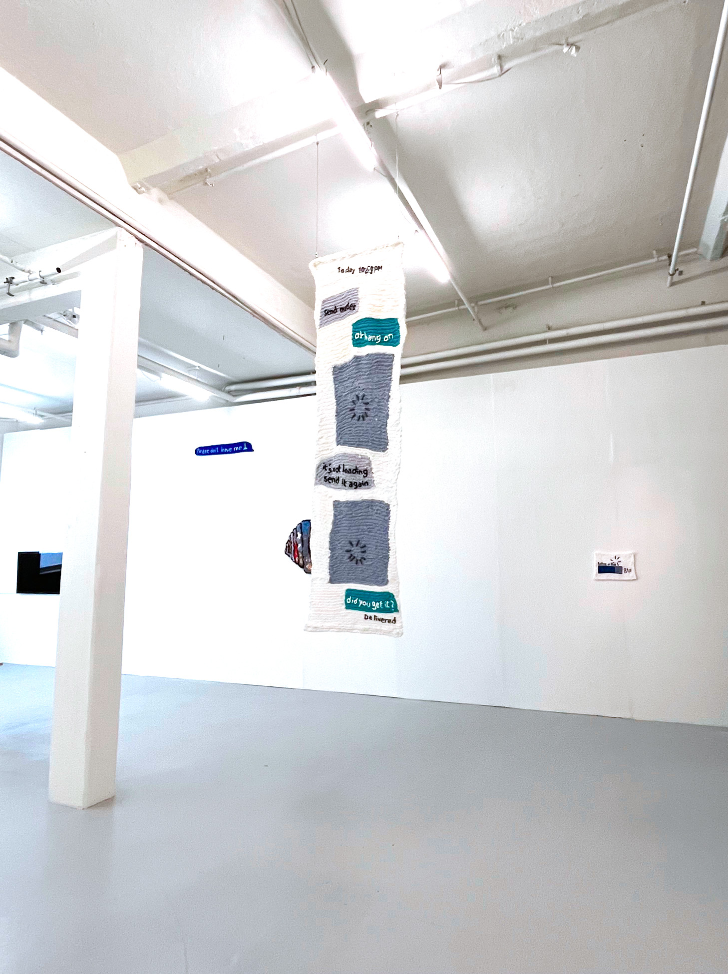 &Eacute;va Ostrowska, Sensual Politics, contemporary textile art installation view at GIBCA Biennal, Gothenburg, Sweden, 2023