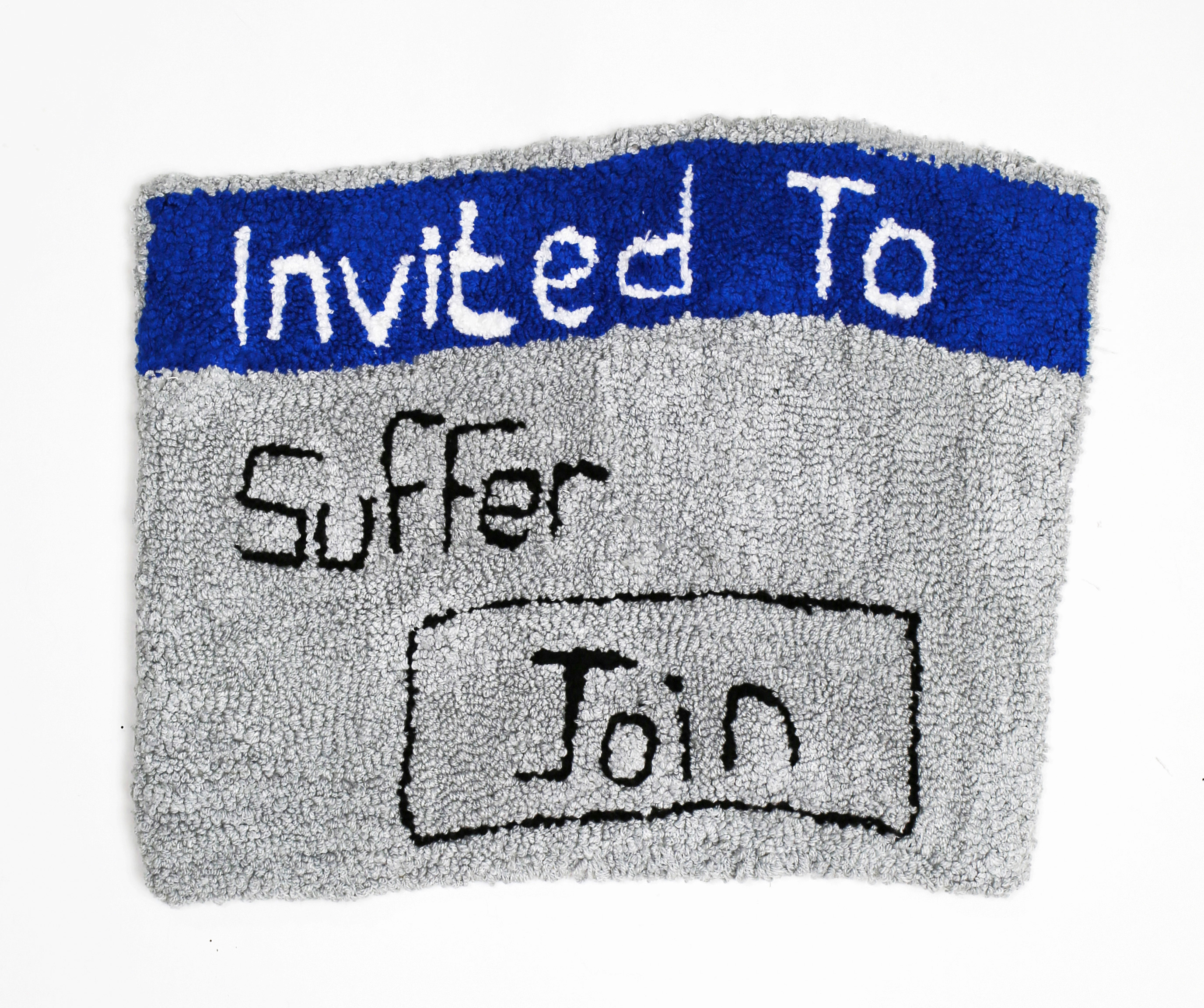 &Eacute;va Ostrowska, Your Next Situationship Has Arrived, contemporary textile art about modern dating culture and non-committal relationships